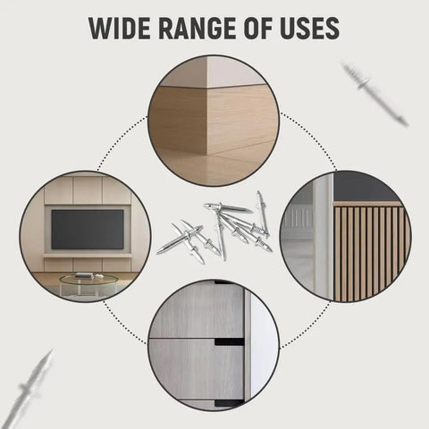 Wide range of uses for Hassle Free Double Headed Skirting Nails And Seamless Baseboard Screws Designed For Non Marking Trim Work.