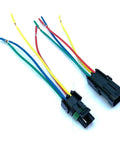 Premium Pre Assembled 14 Gauge Weather Pack 4 Pin Sealed Connector Kit With 6 Inch Wires For Rock Solid And Watertight Hookups That Hold Up In Any Gnarly Weather Conditions Without Losing The Plot. 4-pin black automotive connector with 6-inch colored leads