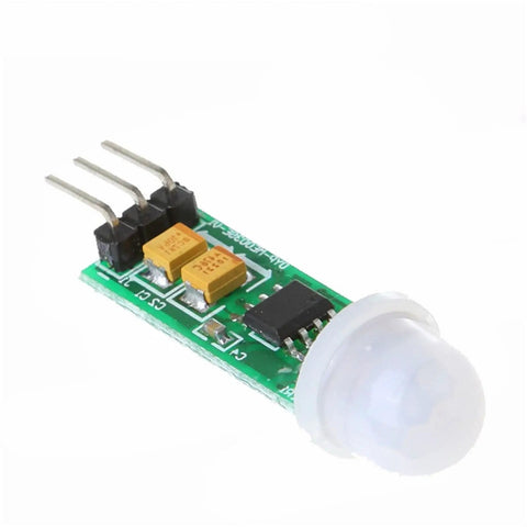 Mini Infrared PIR Motion Sensor Module For Dope Precise Motion Detection Ideal Body Sensor Switch For Smart Home Projects And DIY Security Systems That Delivers Easy Setup, green PCB with white dome lens and 3-pin header