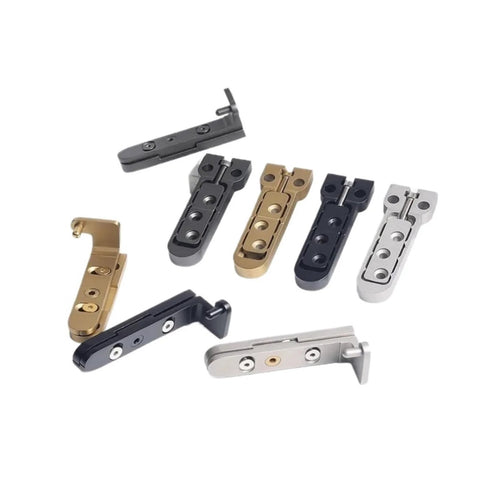 Assorted Hinged Stainless Steel Adjustable Invisible Swing Glass Door Hinge Concealed Pivoting Hinge for Cabinets, Panels, 100kg Load