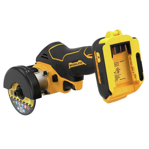 20V Max Cordless Angle Grinder Kit With Brushless Motor 3 Inch Cut And Grind Includes Diamond Tile Wheel Diamond Multi Material Wheel