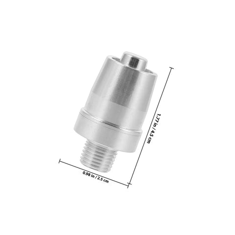 Heavy Duty Silver Aluminum Alloy Blower Drying Nozzle For Compressed Air Equipment, 2.5 cm diameter, designed for high pressure airflow.