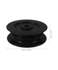 Pro Grade Heavy Duty Forklift Pulley Replacement With Dual Groove Wheel Hydraulic Hose Roller And Gate Roller For Fork Truck Maintenance Built To Last Keeps Hoses And Cables In Line During Lifts, black 12.8cm pulley