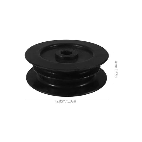 Pro Grade Heavy Duty Forklift Pulley Replacement With Dual Groove Wheel Hydraulic Hose Roller And Gate Roller For Fork Truck Maintenance Built To Last Keeps Hoses And Cables In Line During Lifts, black 12.8cm pulley