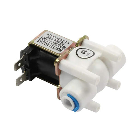 12 Volt DC Water Solenoid Valve One Quarter Inch Inlet Normally Closed For RO Reverse Osmosis Systems High Quality Metal And Plastic Body