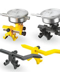 Portable Bike Wheel Truing Stand With Gauge For Precise Rim Alignment On The Go, Lightweight Black and Yellow Units