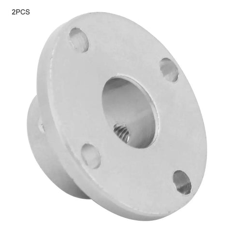 Rigid Flange Shaft Coupler Set 2 Pack 18mm Flange, 12mm Bore, M4 Motor Shaft Coupler Connector, plated steel, CNC use