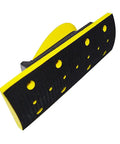 Practical Vacuum Hand Sanding Block With Hook Loop Disc For Wood Polishing And Car Maintenance Features Porous Collection And Pu Foam For Comfortable Grip Making Fine Grinding Easy For Home Projects Without The Mess.