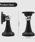 Heavy Duty Magnetic RV Door Holder 2 Pack, Camper Door Catch for Trailers, Easy Install 3.94 inch size view