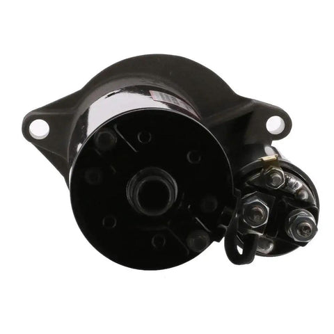 Inboard Starter For Ford 302 And 351 Engines, 12 Volt, Clockwise Rotation, Includes Wiring Harness, Plug And Play Replacement For Marine Inboard Boats shown from the rear