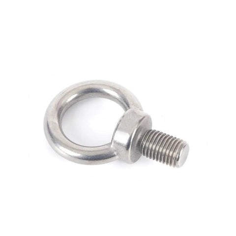 4 Pack 316 Stainless Steel Lifting Ring Eyebolts M6 Threaded Eyebolts For Swing Sets And Tie Downs Rust Resistant Heavy Duty Eyebolt Kit For Indoor Outdoor Use In Machinery Hardware, close-up threaded eye bolt