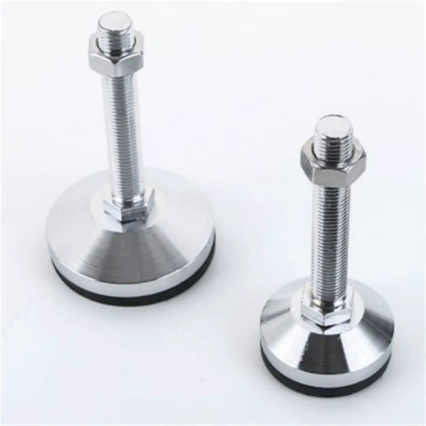 Heavy Duty Adjustable Leveling Feet 8 Pack Thick Carbon Steel Support Legs M16 X 200mm Thread with 2.4 Inch Base Diameter