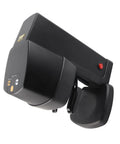 Effortless Automatic Electric Coffee Tamper For Espresso Machines 58mm With Adjustable Pressure And Digital Display shown from the side.