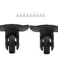 2 Pcs A52 Quiet Single Row Wheel for Suitcases Universal Luggage Replacement Wheels, shown front view with installation screws.