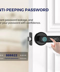 Top Shelf Smart Door Knob With Fingerprint Sensor And Bluetooth Keypad No Drama Keyless Entry Lock Linked To Smartphone App Passwords And Ic Cards For Bulletproof Home Security Daily. Black digital door knob with fingerprint sensor and keypad.