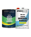 Gray Acrylic Lacquer Primer 2 Gallon Kit With Medium Speed Reducer Fast Dry Easy Sanding Great Color And Gloss Holdout