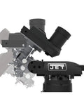 Side view of EVS 949 Milling Machine With 2 Axis Newall DP700 DRO X Axis Powerfeed And USA Powered Draw Bar, showing its head.