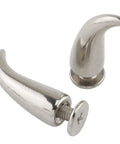 Top Shelf 24 Pack Silver Cat Claw Spikes And Screw Back Rivets 7 X 21 Mm Zinc Alloy showing two silver spikes with screw backs, ideal for crafts.