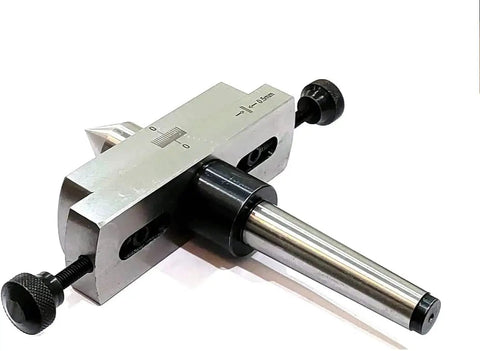 Pro Grade 3MT Taper Turning Attachment for Offsetting Lathe Tailstock with Hardened Alloy Steel Point and Ground Shank, side view