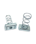 Dope 500 Pack Of Spring Nuts For Unistrut B Line Channel #4121 P1008 EG heavy-duty metal spring nuts with secure grip for construction.