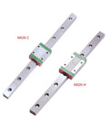 MGN12 Linear Rail And Block Set CNC Machine Upgrade Heavy Duty Bearing Steel Precision Slide Guide showing the MGN C and MGN H rails.
