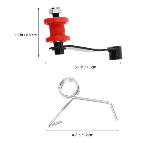 Top Tier ATV Motorcycle Chain Adjuster Kit With Wear Resistant Steel Roller For Smooth Rides And Easy Install On 110 To 250cc Dirt Bikes And Quads, 2.5 in x 5.1 in