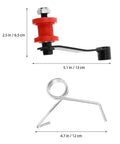 Solid Homoyoyo Atv Chain Tensioner Kit With Steel Roller Wheel And Wear Resistant Build For 110-250cc Off Road Dirt Bikes Providing Easy Install Smoother Rides And Better Grip On Any Trail, red and black, 13 cm