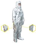 Heavy Duty Heat Resistant Insulation Suit For High Temp Work Anti Thermal Radiation Fireproof Gear With Aluminum Foil Layer