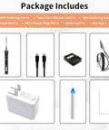 Package includes for Portable USB Type C Soldering Iron With OLED Display And 30W Power Smart Quick Heat Up To 300 Degrees Celsius Kit
