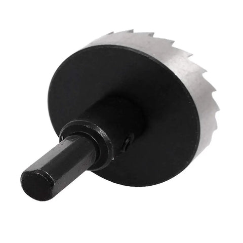Pro Grade Two Piece 42mm Hole Saw Set With 6mm Drill Bit, 69mm Overall Length, Heavy Duty HSS Spring Loaded Design