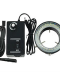 Hella Sharp 60Mm Led Microscope Ring Light With 56 Bulbs Fully Dimmable 12V Dc Source control box and light ring for precise repairs.