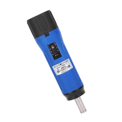 Budget-Friendly Preset Portable Screwdriver With Replaceable Bits For Precision Instruments And Machinery Manufacturing, Handy Hand Tool With Auto Forward And Reverse Switching And Audible Alarm, blue nylon shell