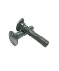 Hot Dipped Galvanized Carriage Bolts Coach Bolts 2-1/2 Inch Length 25 Count Heavy Duty Hardware Kit shown in detail