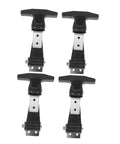 Set of Four 304 Stainless Rubber Door Latches Toggle Clamps For Toolbox, Cooler, Hood, and Drawer Tough as Nails Heavy Duty