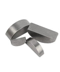 Metric Half Round Woodruff Keys Heavy Duty Steel Set M2 M3 M4 M5 M6 Rust Proof Shaft Locking Hardware shown on white background