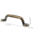 Rustic Bronze Cabinet Drawer Pulls 6 Pack Vintage Iron Wardrobe Handles For Kitchen Cupboard Hardware In Modern Home Furniture