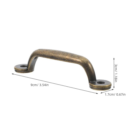 Rustic Bronze Cabinet Drawer Pulls 6 Pack Vintage Iron Wardrobe Handles For Kitchen Cupboard Hardware In Modern Home Furniture