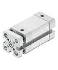 Compact ISO 6432 Air Cylinder Featuring 20 Millimeter To 80 Millimeter Bore Sizes Built Tough For Precision Automation And Light Duty Pushing Runs Slick In Tight Spaces, side view.