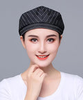 Custom Logo Chef Beret And Barista Hat For Kitchen Crew Offering Breathable Embroidered Name Cook Skullcap In Sleek Black Slick.