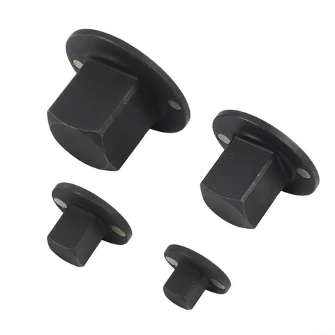 Heat Treated Low Profile Socket Adapter Set For Impact Driver 4 Piece Reduction Kit 1 To 3/4 Inch And Other Sizes, black set