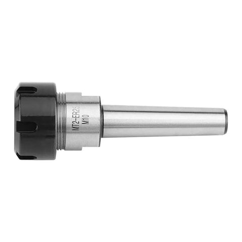 MT2 To M10 Taper Collet Chuck Holder Face Milling Arbor Adapter for CNC Machining, carbon steel side view