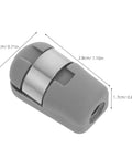 Hydraulic Rod Spring Connector With 10mm Hole And M6 Threaded Hole 4 Pack Plastic Wear Resistant Heavy Duty Spring Loaded Adapters For Gas Cylinders Office Furniture And Desk Lifts, grey 2.8x1.8x1.7 cm