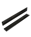 Heavy Duty Side Mount Ball Bearing Drawer Slides 2 Piece Full Extension Cabinet Hardware cold rolled steel set of two close-up view.