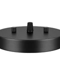 Six Inch Black Ceiling Canopy Kit For Pendant Lights And Chandeliers With Three Hole Mount Includes Cross Bar Loop
