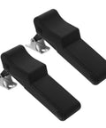 Two Pack Multifunctional Portable Draw Latch Cabinet Hardware With Stainless Steel And Black Plastic For Front Storage Rack And Boat Cargo Box Durable Marine Grade Latch Hardware For Heavy Duty Interiors And Outdoor Use