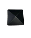 Matte Black Square Cabinet Knob, Modern Geometric Kitchen Cabinet Hardware, 1.26 Inch Wide Solid Zinc Drawer Pull top view
