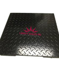 Digital Industrial Floor Scale 24 By 36 Inch Platform 1000 Lb Capacity 0.2 Lb Accuracy Heavy Duty Pallet Weighing Rig top view of steel platform