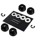 Beefed Up Inner And Outer Tie Rod Boot Kit With Hardware For BX Series Tractors, UV Resistant And Grease Sealed, Fits BX 30 50 60 70 And More, Heavy Duty Boot Set For Steering Linkage, 4 boots and hardware laid out