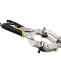 Locking C Clamp Pipe And Tube Clamp With Four Non Slip Pads 11 Inch Heavy Duty Adjustable Welding Clamp for Round Tube