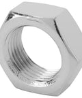 Beefy Chrome Steel Jam Nut 11/16 Inch 18 RH Fine Thread Right Hand Lock Nut For Heim Joints Rod Ends Tie Rod Ends Clevis Fittings Suspension Hardware Heavy Duty Secure Fit, chrome finish